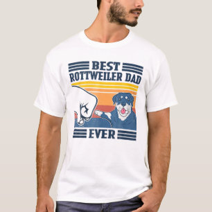 Der beste Rottweiler-Vater je Funny Dog Lover Vate T-Shirt