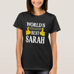 Der beste Sarah Persönliche Name der Welt Vorname  T-Shirt