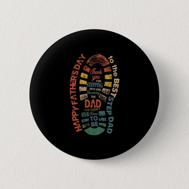 Der beste Schritt Vater Vielen Dank, dass Sie in Button (Vorderseite)