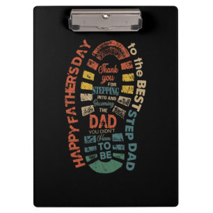 Der beste Schritt Vater Vielen Dank, dass Sie in Klemmbrett