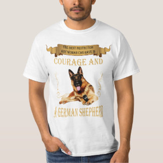 Der beste Schutz für irgendeine Frau - Schäferhund T-Shirt