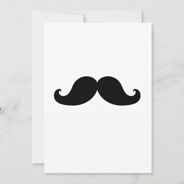 DER BESTE SCHWARZE MUSTACHE (Vorderseite)