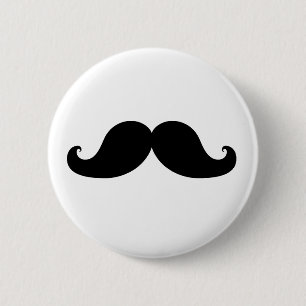 DER BESTE SCHWARZE SCHNURRBART BUTTON