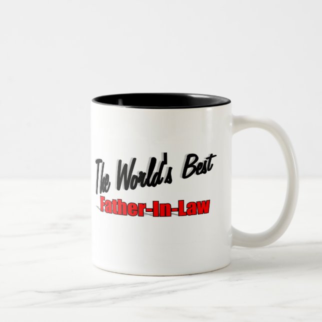Der beste Schwiegervater der Welt Zweifarbige Tasse (Rechts)
