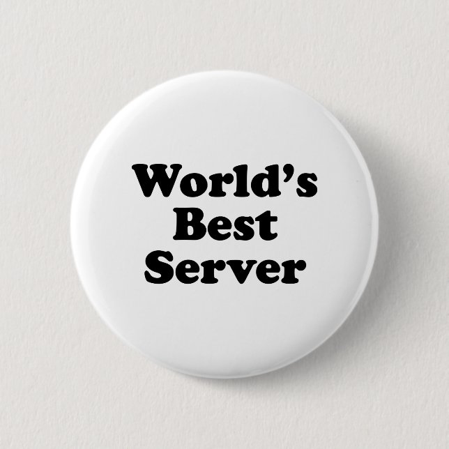 Der beste Server der Welt Button (Vorderseite)