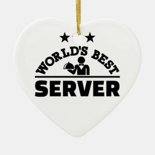 Der beste Server der Welt Keramikornament