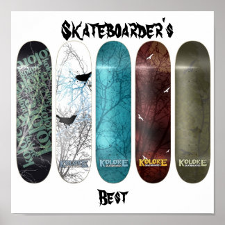 Der beste Skateboarder Poster
