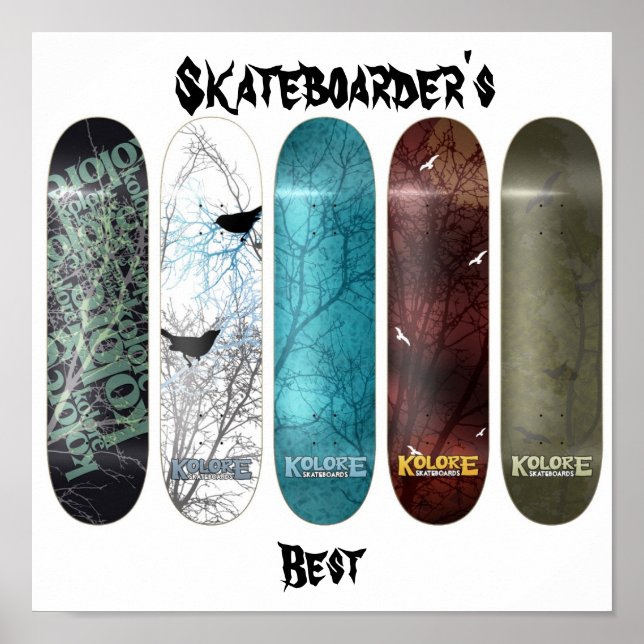 Der beste Skateboarder Poster (Vorne)