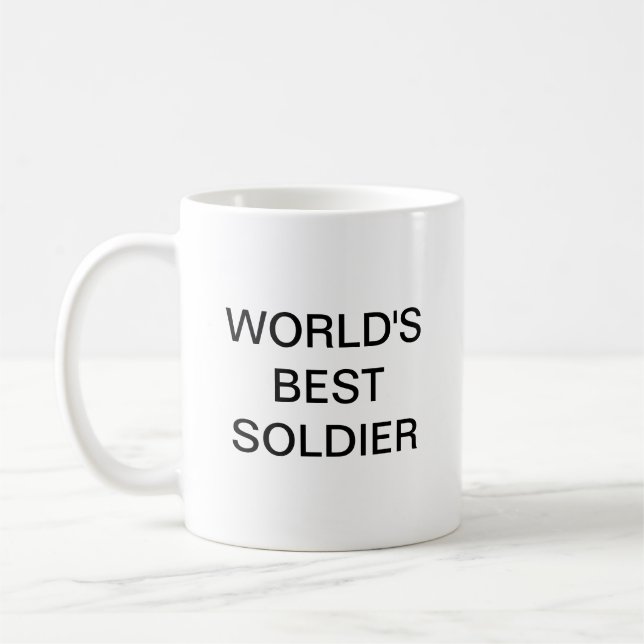 Der beste Soldat der Welt Kaffeetasse (Links)