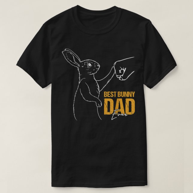 Der beste sonnige Vater je Vater Lover Rabbit Vate T-Shirt (Design vorne)