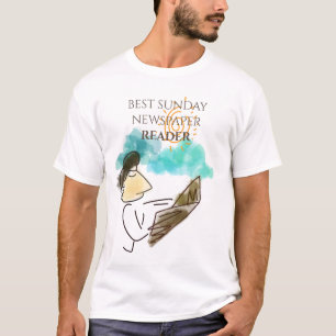 Der beste Sonntagszeitungsleser Vatertag T-Shirt