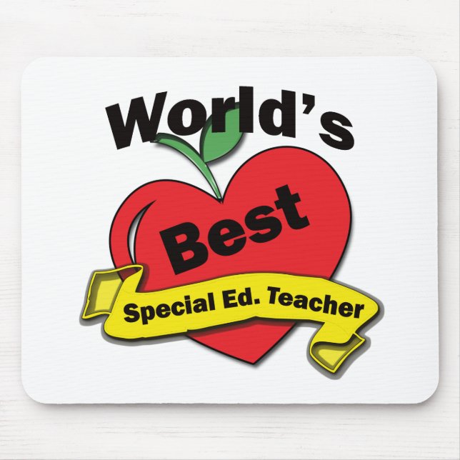 Der beste spezielle Ed der Welt. Lehrer Mousepad (Vorne)