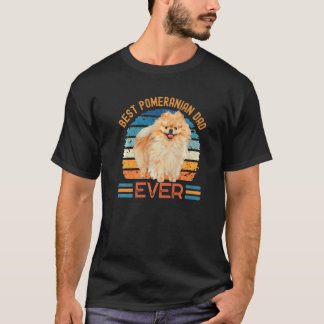 Der beste Spitz Vater je Hund Vatertag T-Shirt