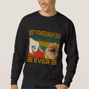 Der beste Spitz Vater je Retro Vatertag Sweatshirt