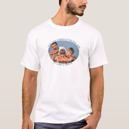 Der beste Stepdad des Jahres Kinder nennen Oval Fo T-Shirt