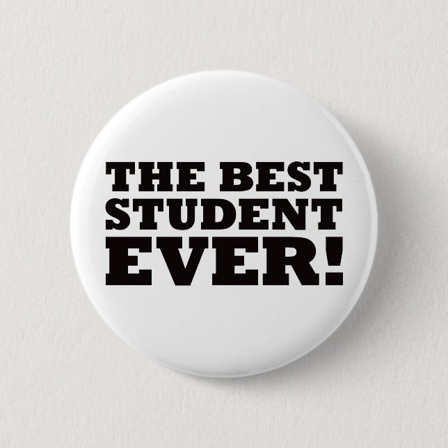 Der beste Student überhaupt Button (Vorderseite)