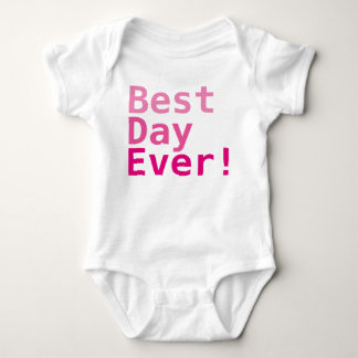 Der beste Tag aller Zeiten! Custom Baby Jersey Bod Strampler
