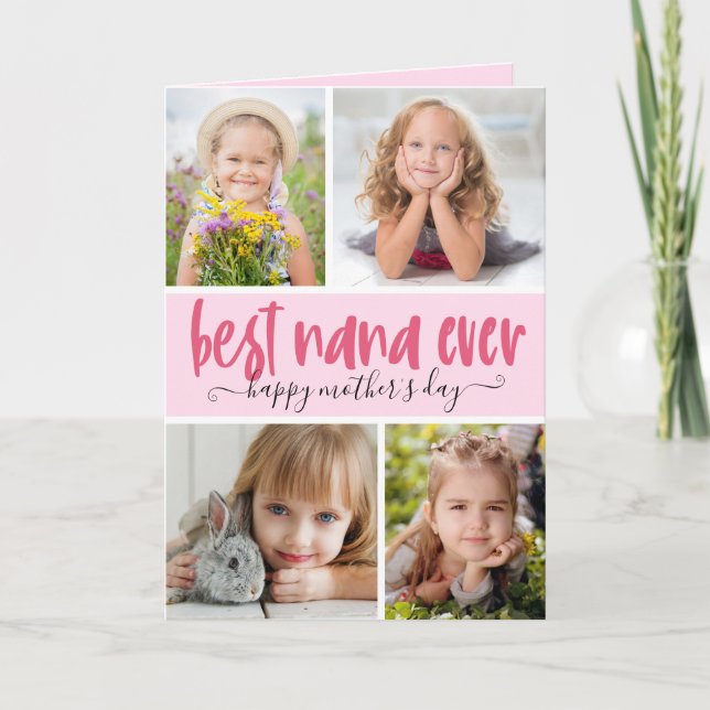 Der beste Tag der Mutter im Foto Karte (Vorderseite)