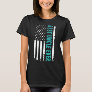 Der beste Tag für den Vater mit amerikanischer Fla T-Shirt