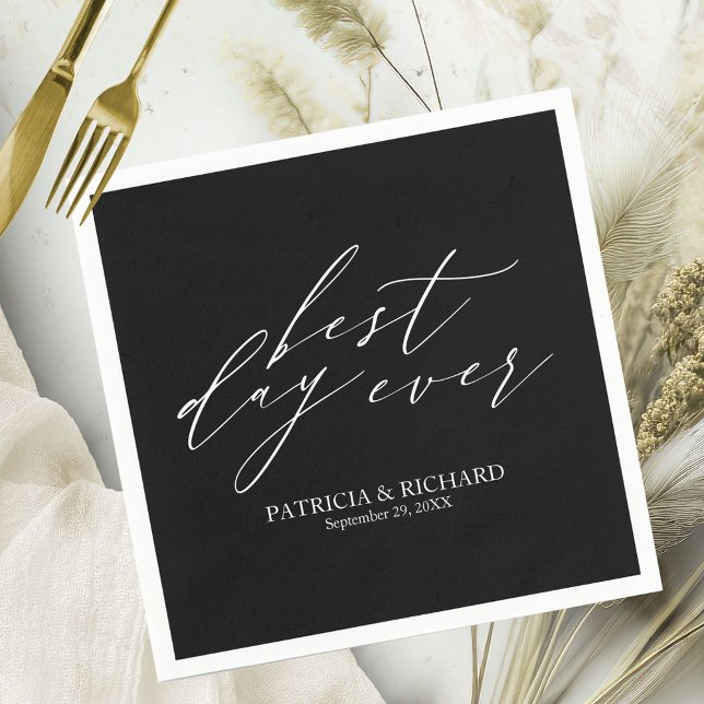 Der beste Tag für die Hochzeit von Napkins Serviette (Von Creator hochgeladen)