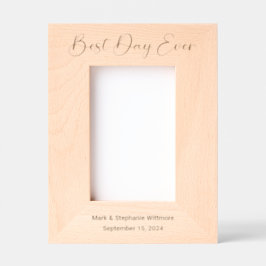 Der beste Tag je 4x6, anpassbare Foto-Frame-Abbild Geätzte Rahmen