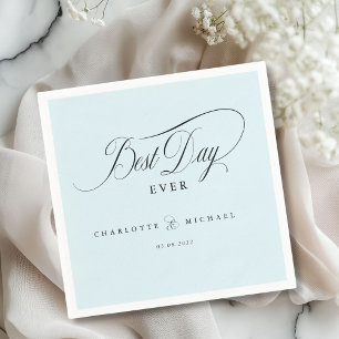 DER BESTE TAG JE! Elegant, Hochzeit Serviette