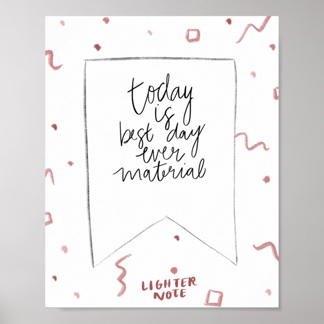Der beste Tag Poster (Vorne)