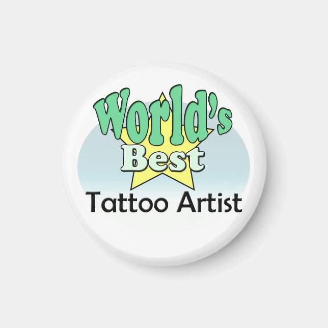 Der beste Tattoo-Künstler der Welt Magnet (Vorne)