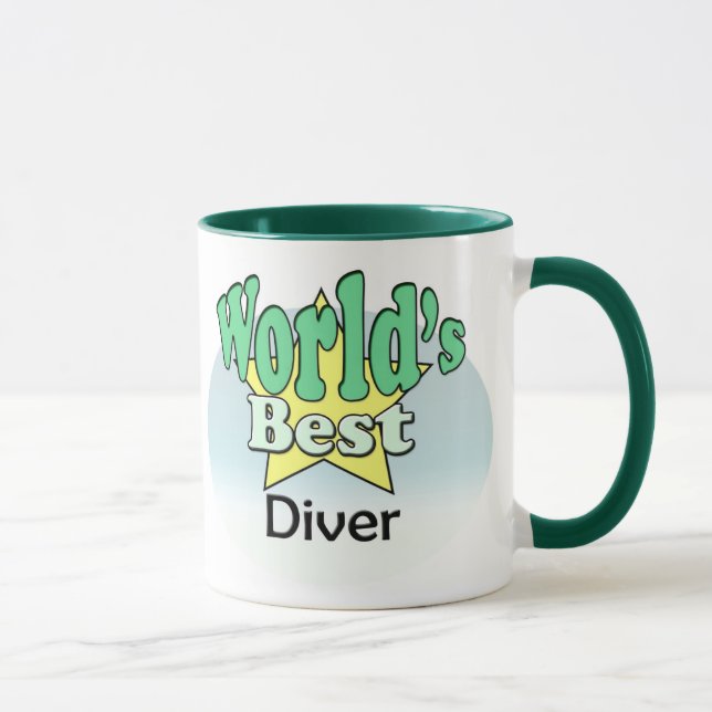 Der beste Taucher der Welt Tasse (Rechts)