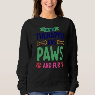 Der beste Therapeut hat Paare und Pelzkatze Sweatshirt