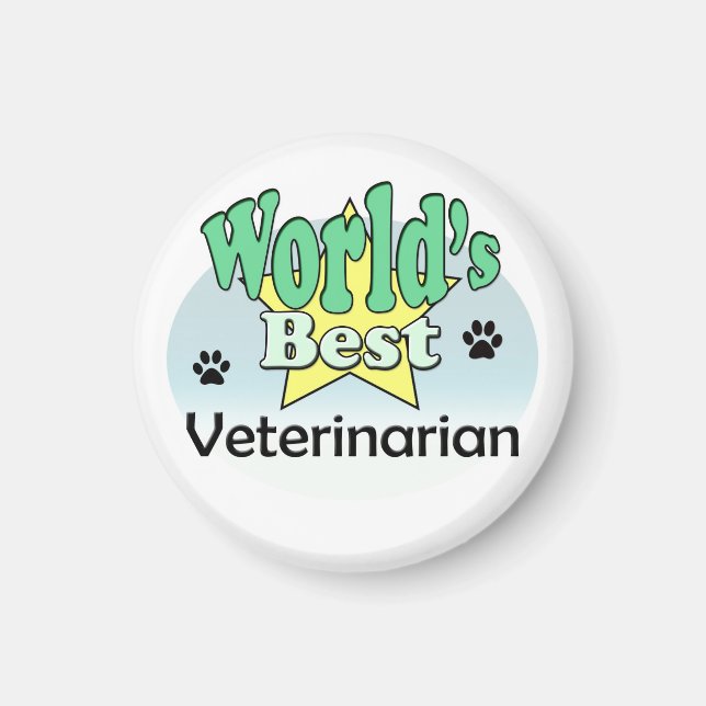 Der beste Tierarzt der Welt Magnet (Vorne)