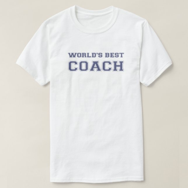Der beste Trainer der Welt T-Shirt (Design vorne)