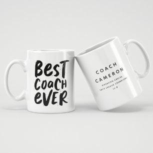 Der beste Trainer für Schwarz-weiße Sportarten Jumbo-Tasse