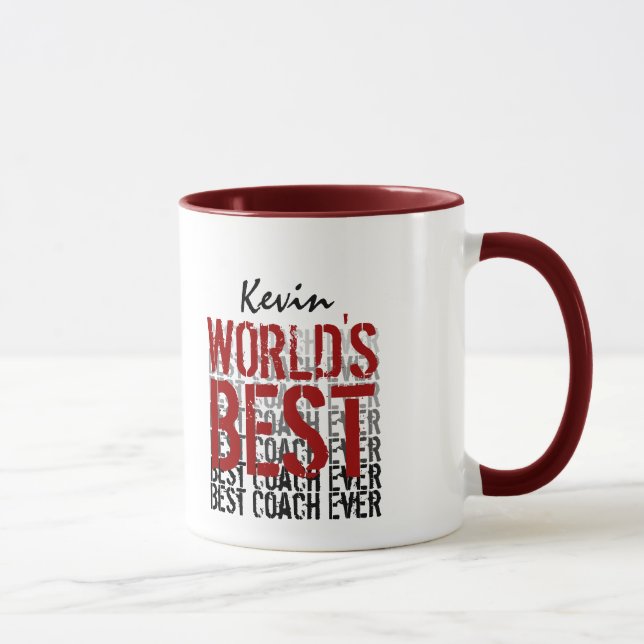 Der beste Trainer-moderner Schmutz-Entwurf der Tasse (Rechts)