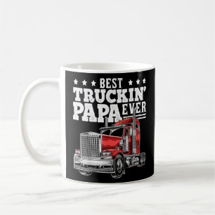 Der beste Truckin Papa je Big Rig Trucker Vater's  Kaffeetasse