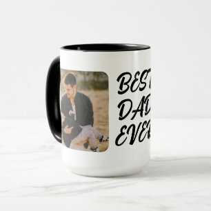 Der beste Vater aller modernen Foto, schwarzer Vat Tasse