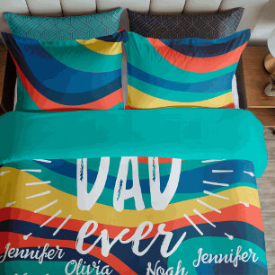 Der beste Vater aller personalisierten Kinder erne Fleecedecke