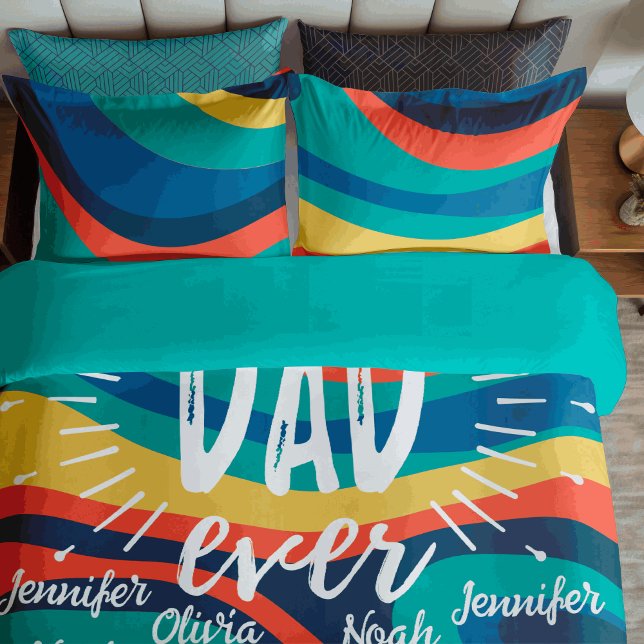 Der beste Vater aller personalisierten Kinder erne Fleecedecke (Von Creator hochgeladen)