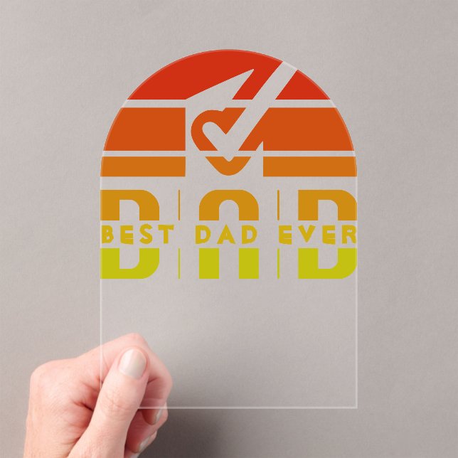 Der beste Vater aller Zeiten: Der Mann, der Mythos Acryleinladungen (Insitu (Handheld))