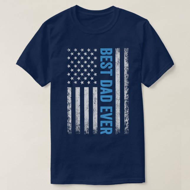 Der beste Vater aller Zeiten mit US-amerikanischer T-Shirt (Design vorne)