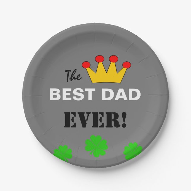 Der beste Vater aller Zeiten Pappteller (Vorderseite)