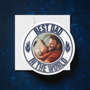 Der beste Vater am Ersten Vatertag der Welt Feiertagskarte