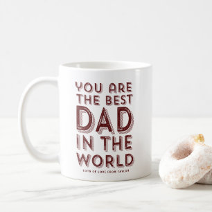 Der beste Vater am Welt-Rot-Rustikal-Vatertag Kaffeetasse