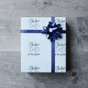 Der beste Vater auf dem Planeten Personalisierter Geschenkpapier