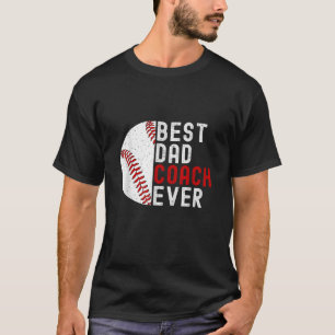 Der beste Vater Coach je Funny Baseball Vatertag T-Shirt
