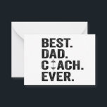 Der beste Vater Coach je Vatertag Bodybuilding Gym Mitteilungskarte<br><div class="desc">Trainer, Vater, Vater, Sport, Geschenk, Geburtstag, Bodybuilding, Gymnastik, Muskeln, Mannschaft</div>