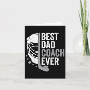 Der beste Vater-Coach je Vatertag Hockey Karte