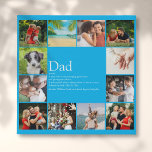 Der beste Vater Daddy Pater Definition 12 Foto Sky Künstlicher Leinwanddruck<br><div class="desc">Personalisieren Sie mit 12 Lieblings-Fotos und personalisierten Texten für Ihren besonderen Vater, Papa oder Vater, um ein einzigartiges Geschenk für den Vater, Geburtstage, Weihnachten oder jeden Tag, den Sie gewollt, um zu zeigen, wie viel er für Sie bedeutet. Eine perfekte Art, ihm zu zeigen, wie phantastisch er jeden Tag ist....</div>
