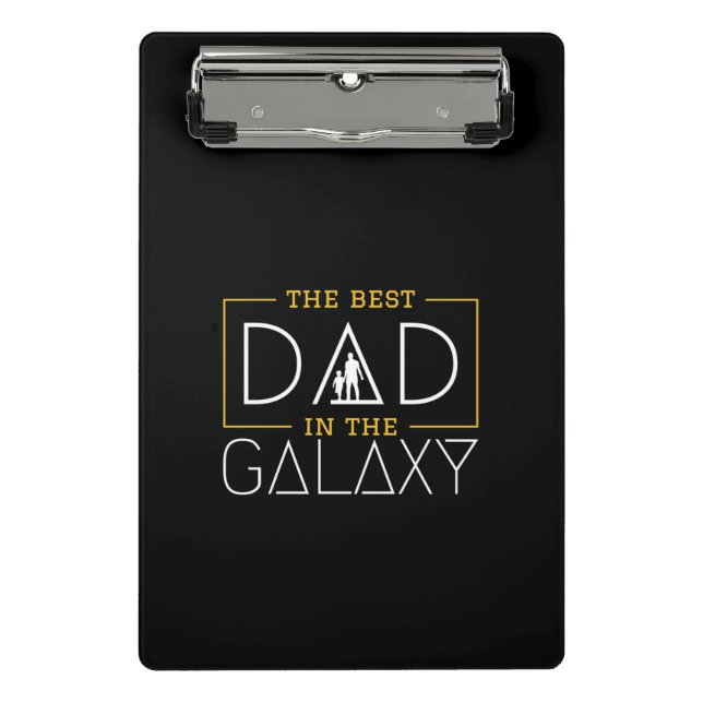 Der beste Vater der Galaxie Mini Klemmbrett (Vorderseite)