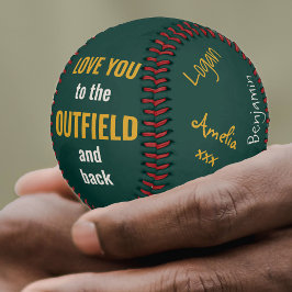 Der beste Vater, der je signiert wurde, Foto-Grün- Baseball